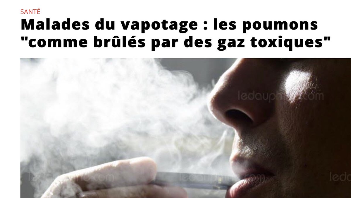 SebastienBZ's tweet image. Un grand merci à #afp LE vapotage ne tue PAS, il permet à des millions de fumeurs d’arrêter depuis plus de 10 ans.