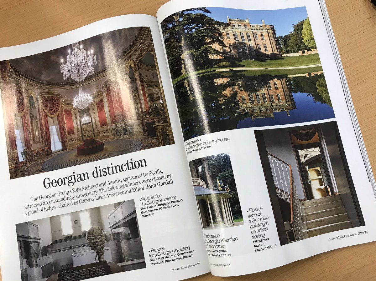 Lovely edition <a href="/Countrylifemag/">Country Life</a> on The Georgians featuring winners of <a href="/GeorgianGroup/">The Georgian Group</a> architecture awards 2019 incl <a href="/Pitzhanger/">Pitzhanger Manor & Gallery</a>: congrats all