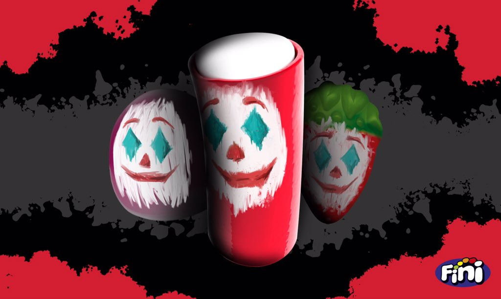 Fini_golosinas's tweet photo. Es el #DiaMundialdelaSonrisa y hay una que nos representa 😏
Queremos sacarte tu sonrisa más aterradora haciéndote ganar de uno de los 3️⃣ packs de lote de chuches + altavoz.
¿Lo quieres?
🤡 Síguenos.
🤡 Haz RT.
¡Mañana diremos quiénes se los llevan!
#FiniJoker https://t.co/Swlz5KmKxG