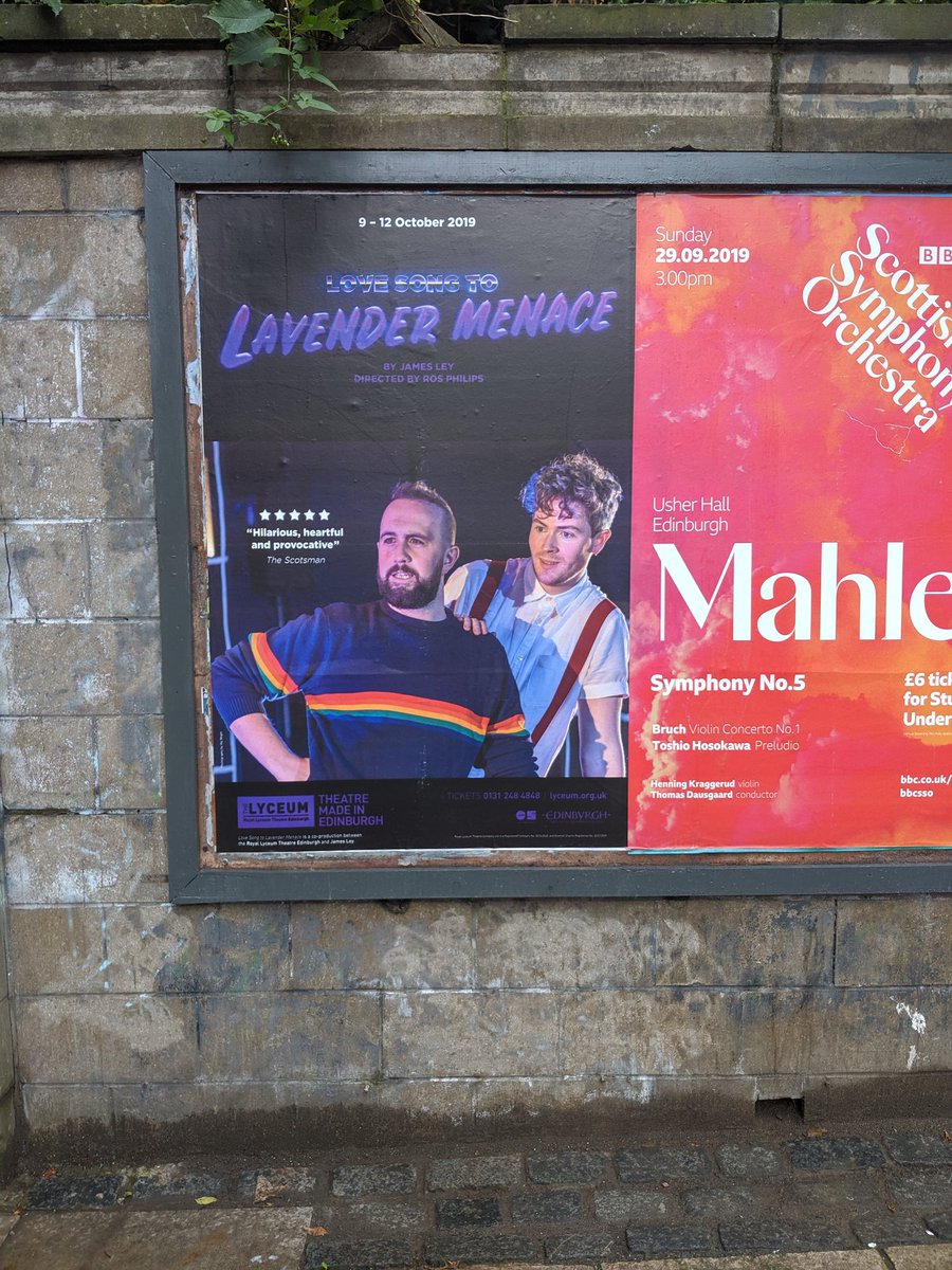 Yay! <a href="/Lovesongplay/">Lavender Menace</a> Do go and see this if you haven't already @lyceumtheatre #LGBTQ #Edinburgh #lgbtqtheatre It's important to remember the stories of our past!