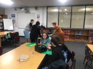 godwin_library's tweet image. They broke out!  Mrs. Levay&apos;s class had fun learning about plagiarism. @rvabmdavis @suzannestockman @hcpslib
