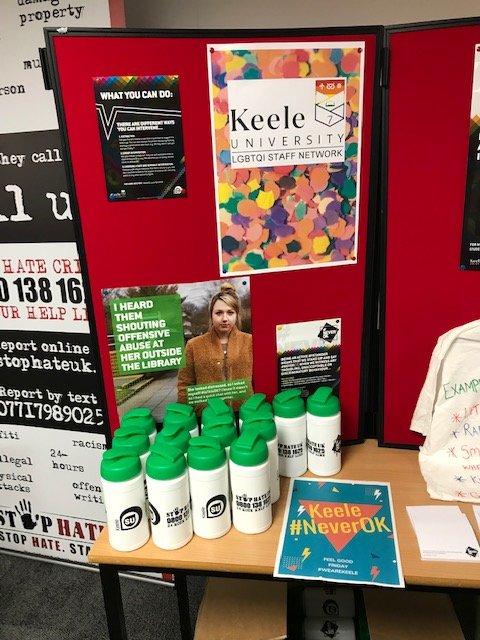 stophateuk's tweet photo. Today Rose is attending @KeeleUniversity Wellbeing Fair as part of their welcome week
It's fantastic to see them using our @stophateuk and @CallHateOut materials with an overall message of how to behave. #NeverOK ๐
#SpreadLoveNotHate #CallHateOut https://t.co/rCaicWAnvm