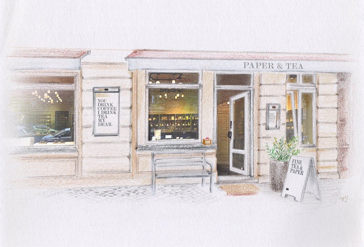 jijiandkati's tweet image. 6) 여섯 번째 상점은 ‘피앤티’(P&amp;amp;T | Paper and Tea)로 한적한 주택가에 위치해 있었습니다. 왠지 종이에 사각거리며 그려나갔을 것같은 일러스트가 매력적인 종이 패키지들이 선반마다 진열되어 있었어요. 단정한 느낌의 문구를 읽어보는 재미도 있었고, 차를 시음하는 공간도 참 아늑해 보였어요.