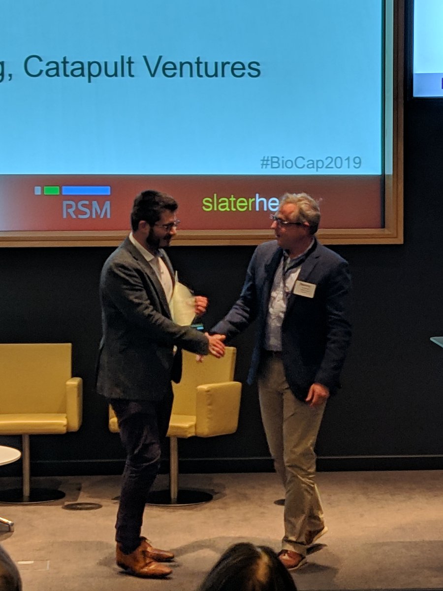 qvbio's tweet photo. Congratulations to Chris! Yesterday he took home first prize in the pitching competition at the Biocap now conference #pitchperfect #MEDTECH #innovation #Medicaldevices #biocap2019 https://t.co/hRJ6dECUL4