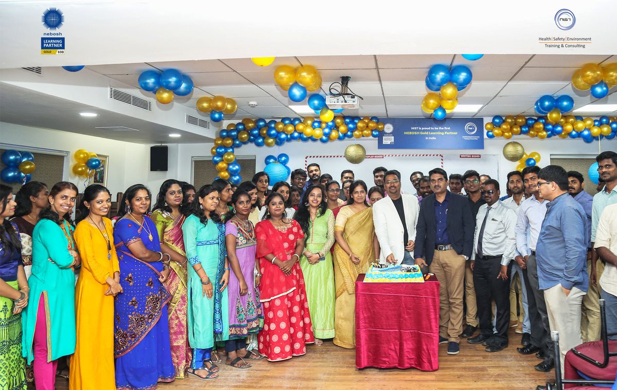 NIST_Global's tweet photo. NIST is privileged to be India’s First NEBOSH Gold Learning Partner and this proud moment was celebrated by the NIST team on 25 September 2019 in addition to the successful completion of 10 years of AGM.
#NISTInstitute #NEBOSHGoldLearningPartner #NEBOSHwithNIST #NEBOSH #NIST https://t.co/4ylMGm6Uvy