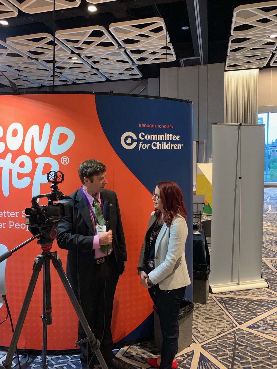 KateTovias's tweet photo. ⁦@MattPearsall1⁩ interviewing SEL Champions at ⁦@2019SELExchange⁩! Come over and tell us why you are here and what you do to support #sel in your district. ⁦@cfchildren⁩ #SELExchange https://t.co/1RtpPrypxb