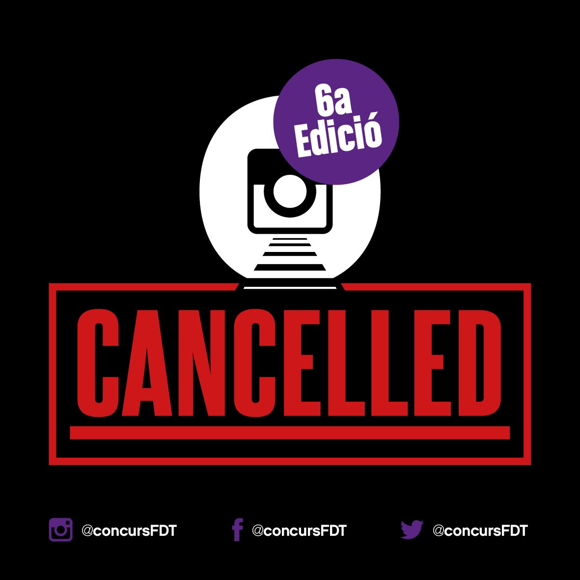 ConcursFDT's tweet photo. NOTA DE PREMSA: CANCEL·LADA LA 6ª EDICIÓ DEL #CONCURSFDT!! Més informació a: https://t.co/nZk8GButjZ #ConcursFDT2019 #Cornellà #FestaDelTrenet https://t.co/LPobDvHHnV