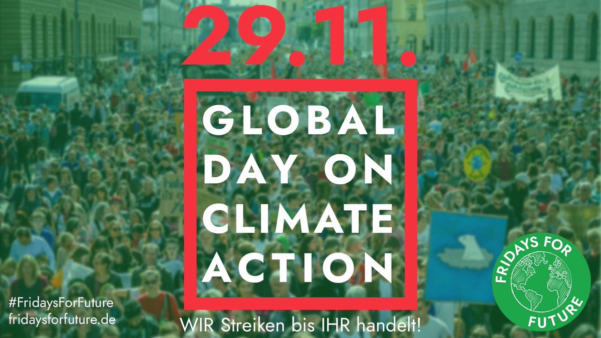 oedp_nrw_'s tweet photo. 29. November 2019
Global Day on Climate Action
Termin vormerken und mitmachen!
#GlobalClimateStrike
#GlobalClimateDay
#schoolstrike4climate
#schoolstrikes4climate
#ClimateAction
#ClimateStrike
#ÖDP
#Fridays4Future
#FridaysForFuture
#ourclimatefirst https://t.co/ML6YGa1dxZ