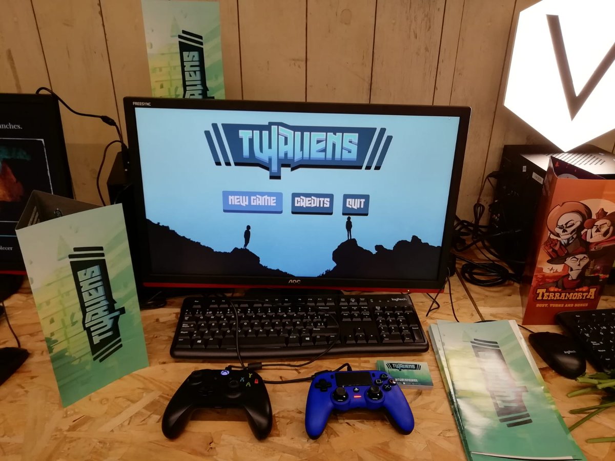 Aquí seguimos en la #MGW2019 primer día abierto al público y primeros jugadores que vienen a probar #Twaliens en el stand de <a href="/PStalents/">PlayStation Talents</a> 
También podeis probar la demo en el stand de <a href="/VoxelSchool/">Voxel School</a> 

Os esperamos 🎮👽
