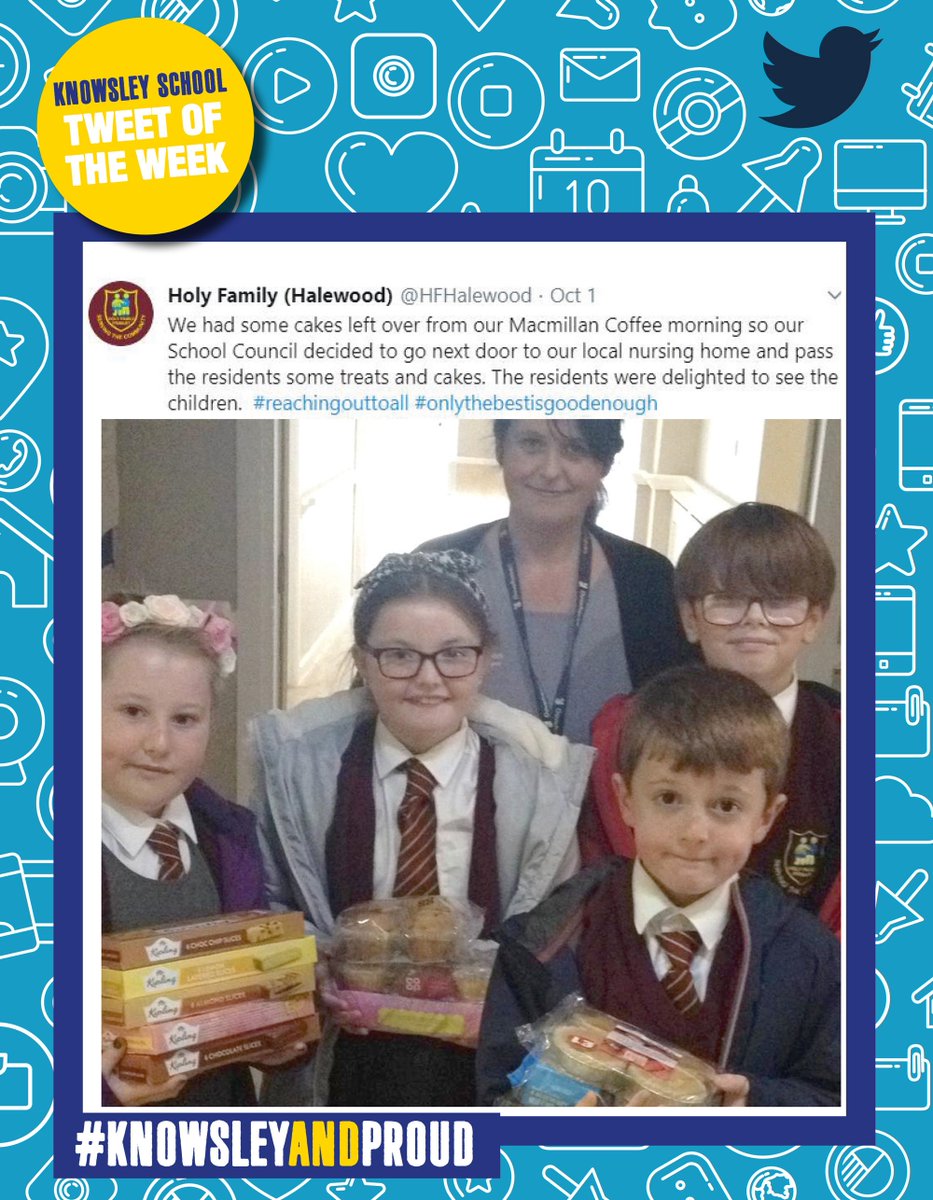 KnowsleyCouncil's tweet photo. What a kind thought, well done Holy Family Halewood! You're our #Knowsley #SchoolTweetoftheWeek! 
#Knowsleyandproud @HFHalewood https://t.co/zhVrzg7Vdt