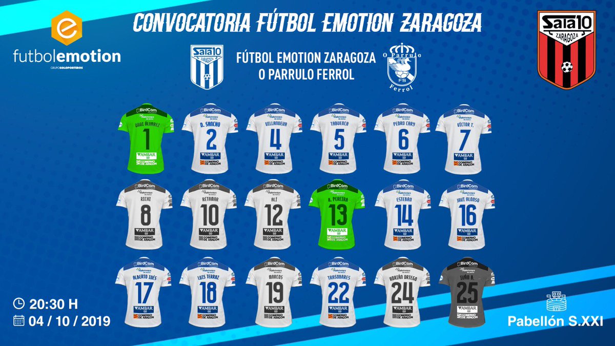 CONVOCATORIA | Los juveniles Alberto Inés y Luis Terraz se unen a la primera plantilla para medirse a <a href="/oparrulofs/">O Parrulo Ferrol FS</a> . 

#LNFS