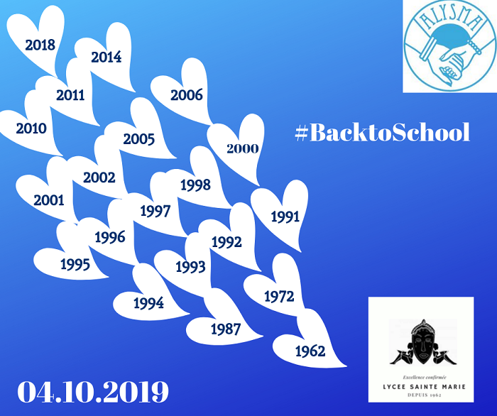 #BackToSchool H-6
Hello Alysma !
20 promos ont répondu à notre invitation. Dans quelques heures, ns ns retrouverons dans notre chère Lycée pour une belle soirée .
Encore qq places disponibles . Inscrivez vs vite ici  bit.ly/2lyBjzv 
Infoline 77 98 42 46  #civedu #civ225