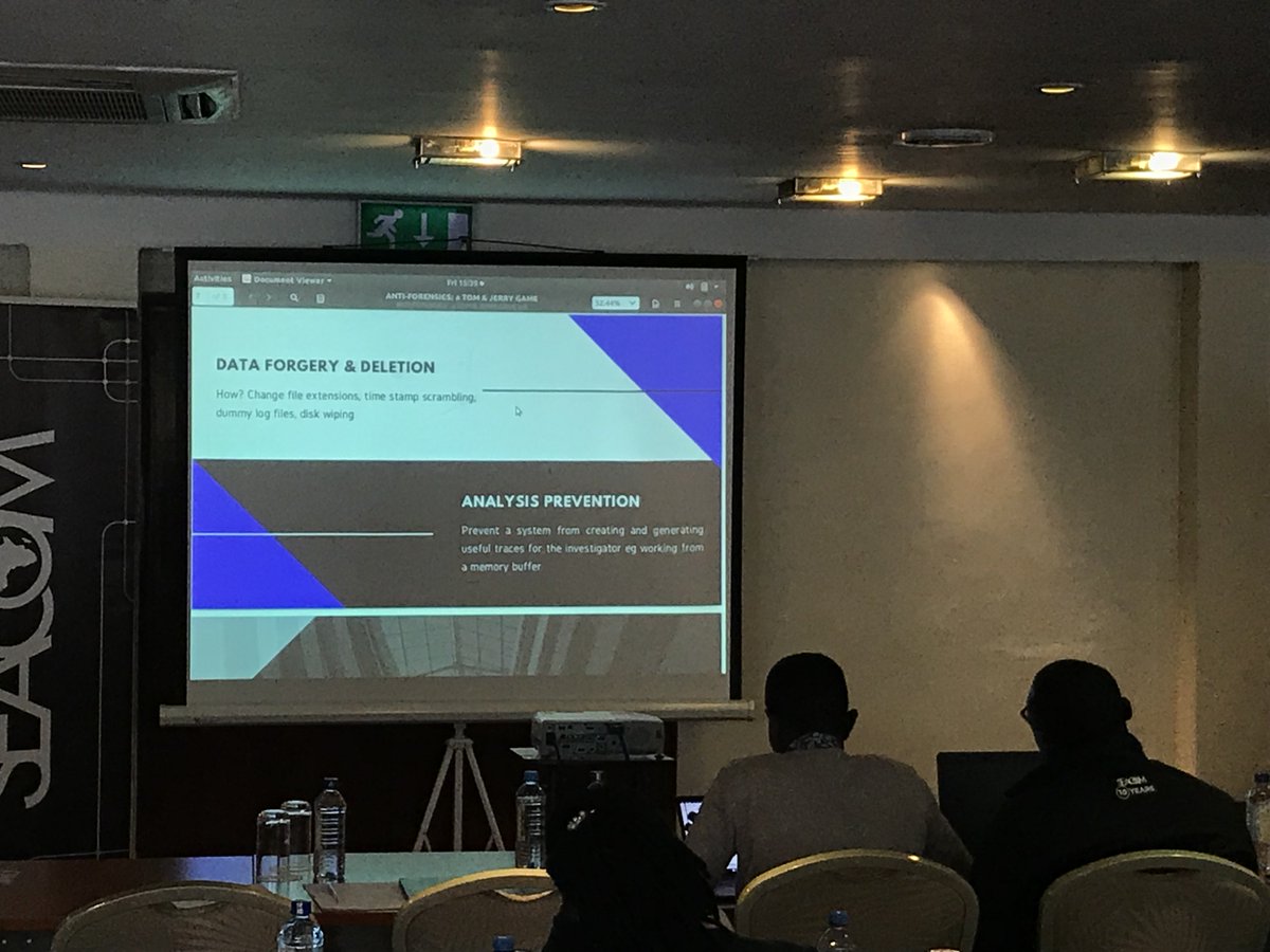 TechWeek2's tweet image. @PatriciaMusomba is currently presenting about forensics proposals.

#techweek2019 #techweeknairobi #forensics #techweek