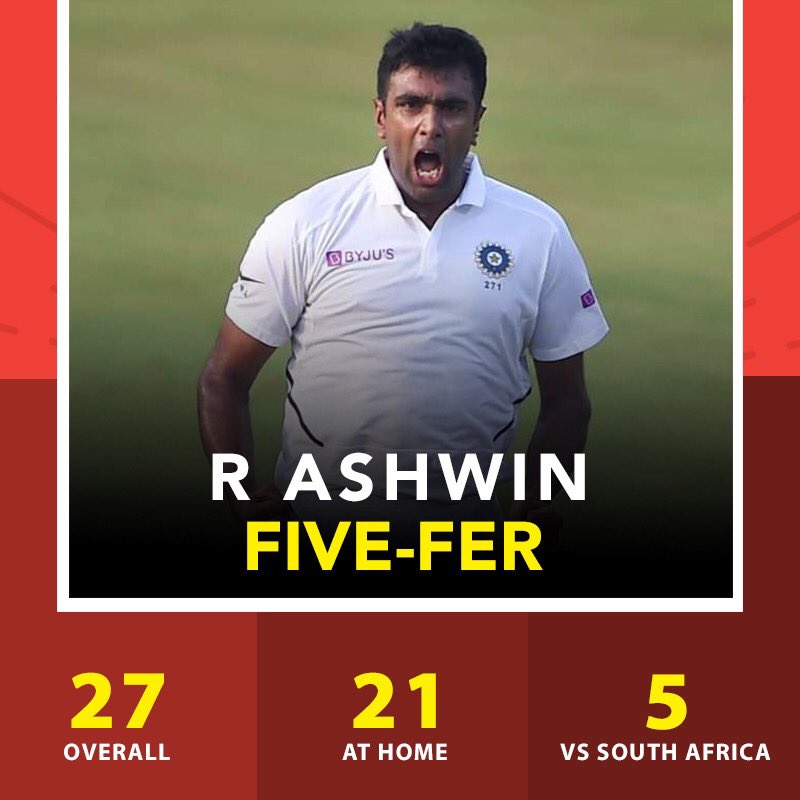 CricPlay's tweet photo. Ashwin is back in the team with a bang!
Comments below if you had chosen him in your #FantasyCricket team on @CricPlay
#CricPlay #AbIndiaKhelega #StarContest #INDvSA https://t.co/xhv6pObfJ5