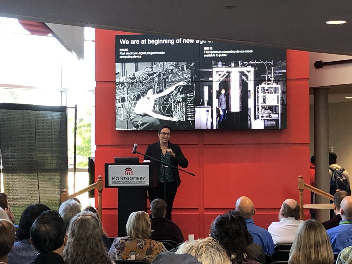 mccc's tweet photo. Welcome #MC3TechDay Keynote Speaker, Katie Pizzolato, Director, @IBM QStart! https://t.co/wZ0zduJMU8