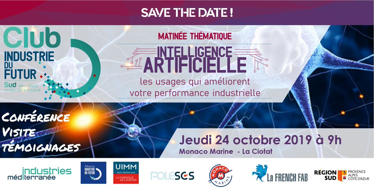 Prochaine matinée thématique passionnante en perspective et dans un lieu unique ! Dernières places disponibles. Réservation auprès du partenaire <a href="/Pole_SCS/">AKTANTIS</a> 
Avec la participation de <a href="/ArcelorMittalF/">ArcelorMittal France</a> <a href="/ST_World/">STMicroelectronics</a> @Jaguar_Network HPE et <a href="/MonacoMarine/">Monaco Marine</a> #IA #industriedufutur #forindustry