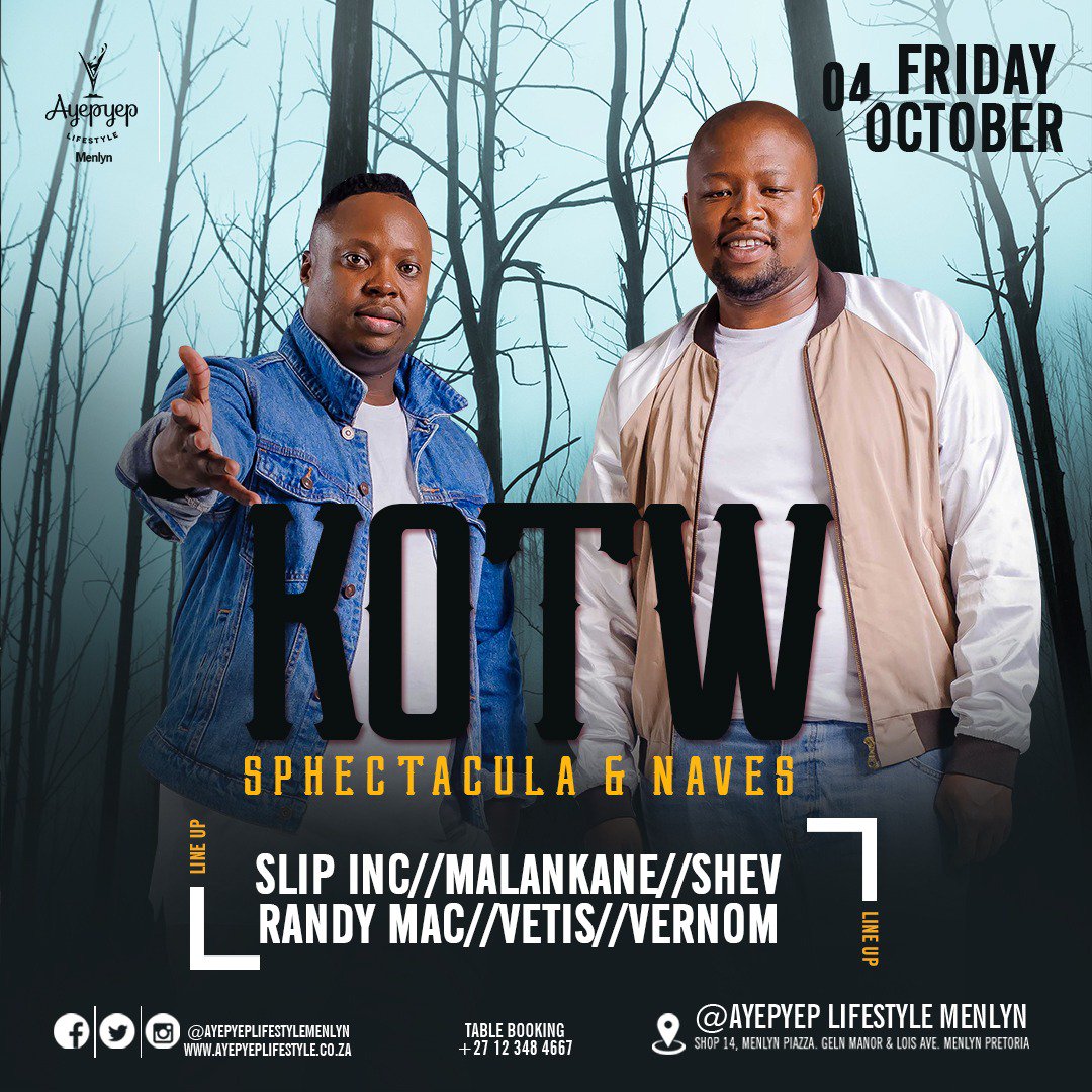 Kings Of The Weekend will be rocking us tonight🔥🔥🔥@ayepyepMenlyn