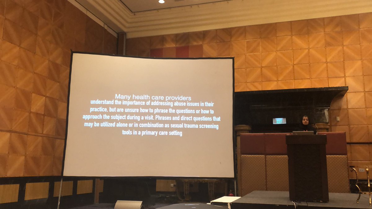ISSM_INFO's tweet photo. Training is essential to be able to address sexual trauma @MeSexualHealth @PurpleCouchnet #MESSM2019 https://t.co/daN5yILXgR
