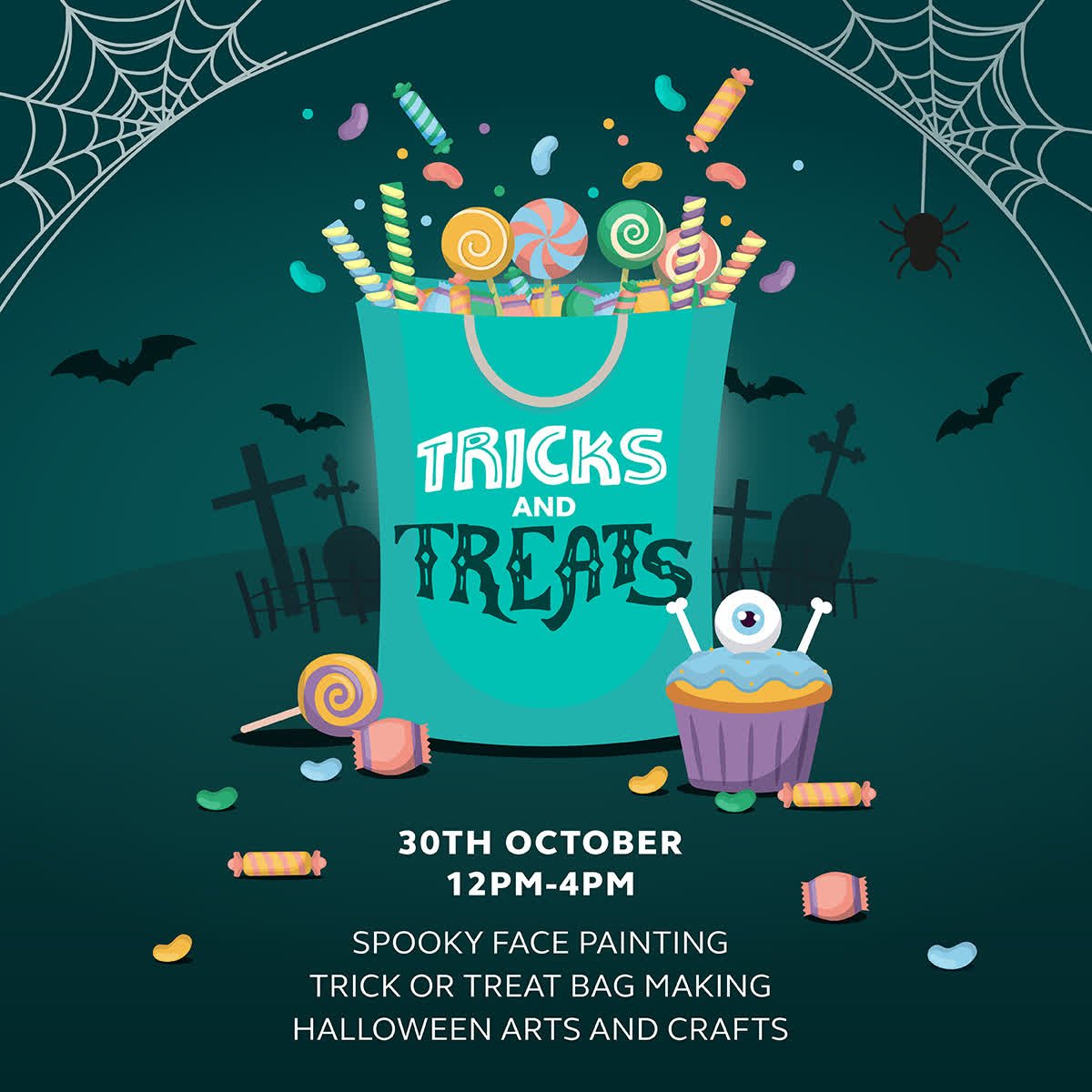 TheMallSCArmagh's tweet photo. Who's ready to get spooky at The Mall? 👻 'Cause we sure are! 😈🎃

Visit us on Wednesday, October 30th to enjoy some super spooky face-painting, Halloween arts and crafts and trick or treat bag making too! 🎨✂️🍬  https://t.co/BKMsKNzLox https://t.co/pudEBbjR5x