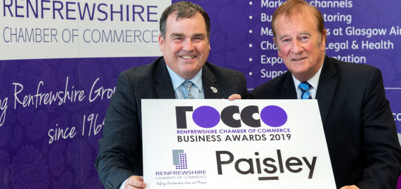 Renfrewshire Chamber is delighted to announce the 2019 shortlist for their annual business awards, the ROCCO’s. Winners will be announced at the ceremony hosted by ROCCO regular Fred MacAulay on Friday 15th Nov. <a href="/paisleyis/">Paisley is</a> #2019ROCCO bit.ly/2pDIJDc