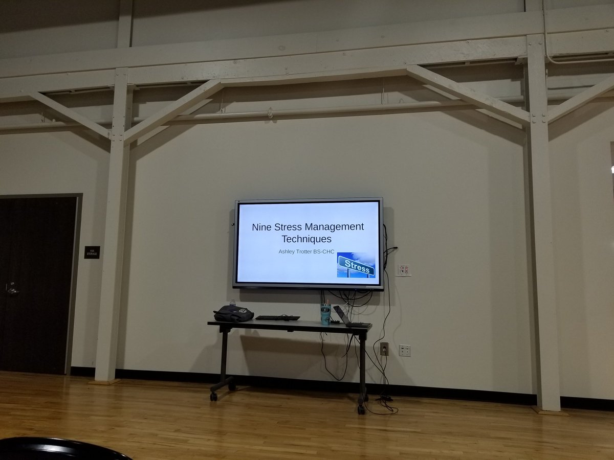 Not sure which I am more excited about...that the workshop is facilitated by my school's PE teacher or that GSCS even has stress management workshops. Teacher self-care is very important! Trust me! <a href="/NAMICommunicate/">NAMI</a>