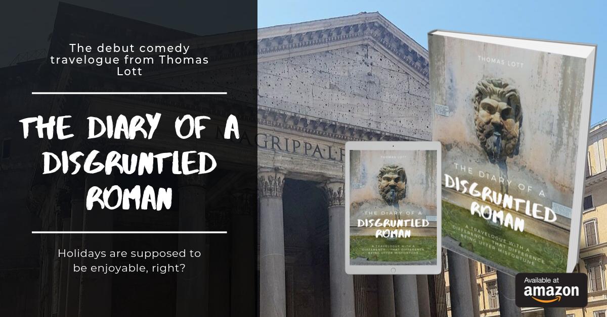 Grumpy_Roman's tweet photo. “accompanied not by thousand-year-old fountains and remnants of Rome’s ancient past, but instead by seemingly abandoned homes, overrun shrubbery, stray cats and dogs, and the rotting carcasses of long departed roadkill” -  out on #paperback and #ebook now! https://t.co/L5RHoAgfmr https://t.co/r2UUYUSdu9