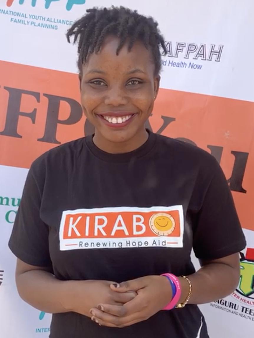 Gloria from Uganda was so inspired during FP2020’s youth pre-conference that she began talking to her friends about #familyplaning. “From today onwards, I support the use of contraceptives.” <a href="/kiraboaid/">Kirabo Renewing Hope Aid</a> #FP2020Youth