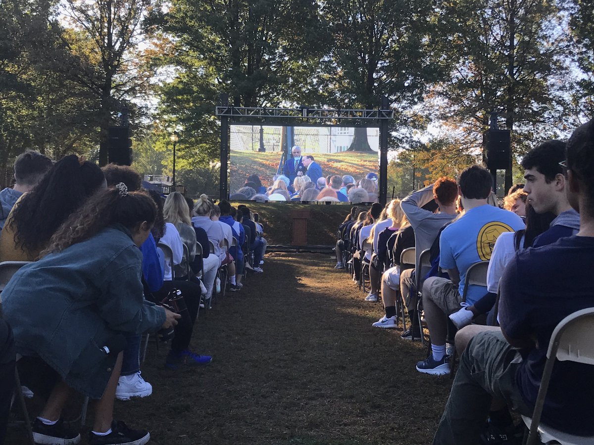 PennCharter's tweet photo. Bill Graham OPC ‘58 says he’s pleased to be here and his group of OPC buddies are here, too. They get together frequently for fries and a couple glasses of “milk.” “The friendships are the most important thing,” Graham said. #pcawc #welovewhenOPCsvisit https://t.co/3gsrSIDbXr