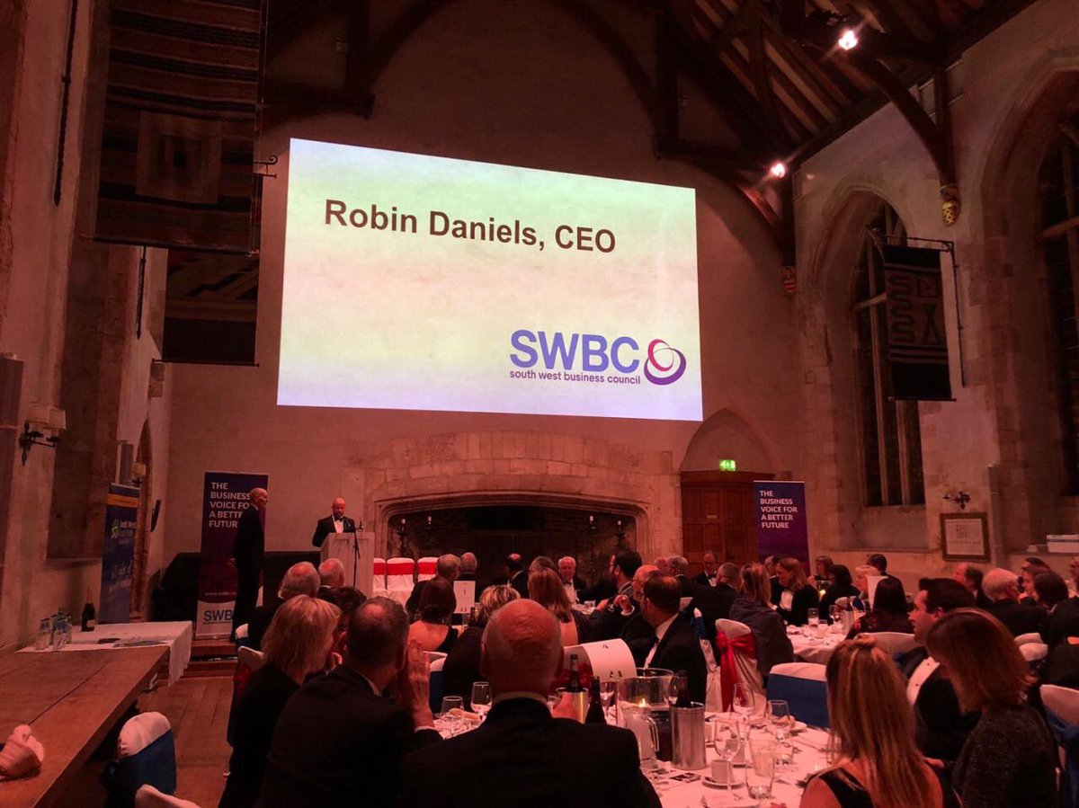donicholls's tweet photo. Fantastic evening at the @swbctweets Annual Dinner last night - so many exciting projects and initiatives kicking off in the region 🚀 
#lightfoot #betterdriving #innovation #techforgood #rewardbetterdrivers #savelives #savemoney #savetheplanet #choosedevon https://t.co/zXCkxnZIet