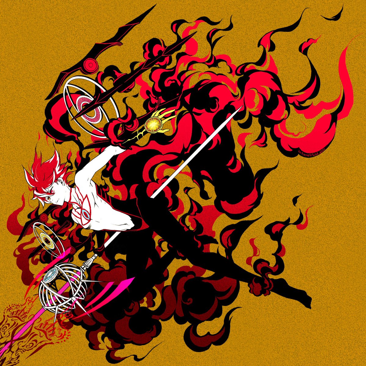 Fgo 炎熱をその身に纏い Fate Grandorder スーパーカルナさん 塩のイラスト
