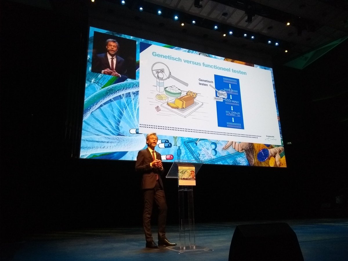 RECAP test werkt: Fundamenteel en klinisch onderzoek werken samen om kennis van BRCA mutatie in te zetten voor bredere groep patiënten. Roland Kanaar #Lof2019 <a href="/oncodeinstitute/">Oncode Institute</a> <a href="/ErasmusMC/">Erasmus MC</a>