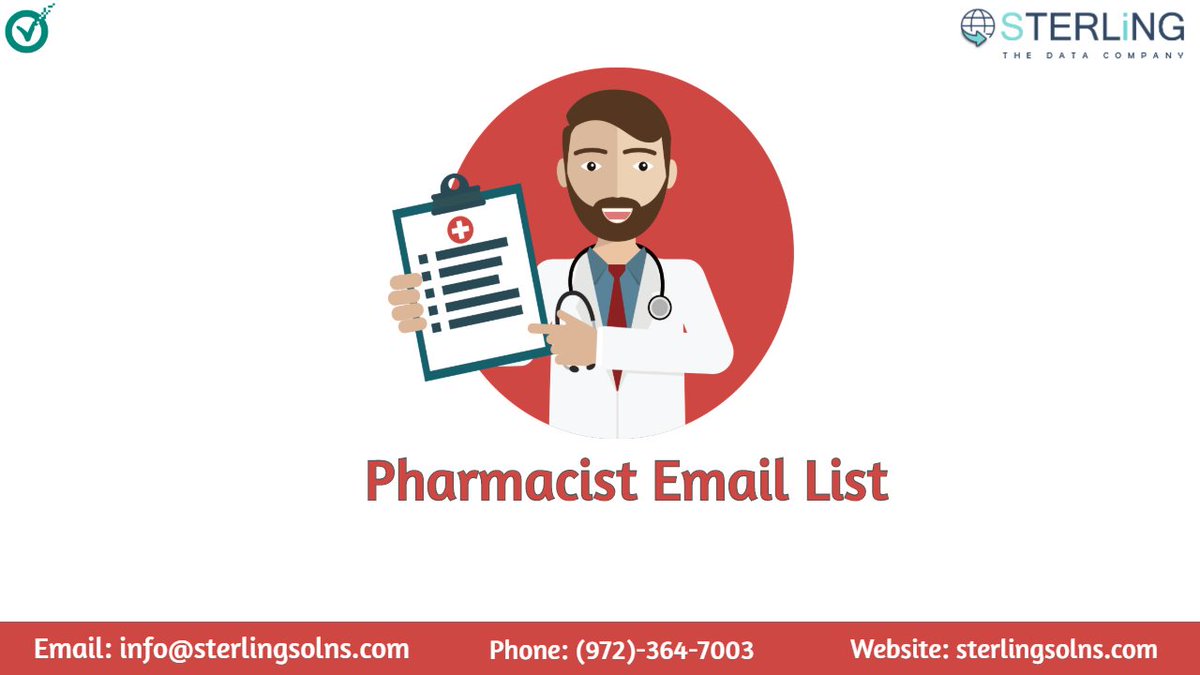 Looking for the updated Pharmacist Email list for your upcoming campaign. Contact us! to know the offers and details.

#Pharmacist #B2B #Database