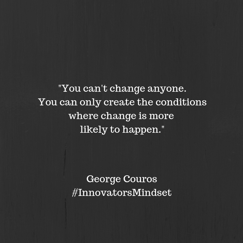 gcouros's tweet photo. “Just think how you might begin to make the changes and the impact you desire in school if instead of statements like, 'If they would have, . . .' you started asking, “How might I…?”  via @KatieMartinEDU https://t.co/JmmY0XJhPb #LCInnovation #InnovatorsMindset https://t.co/LnxVnqxbWT