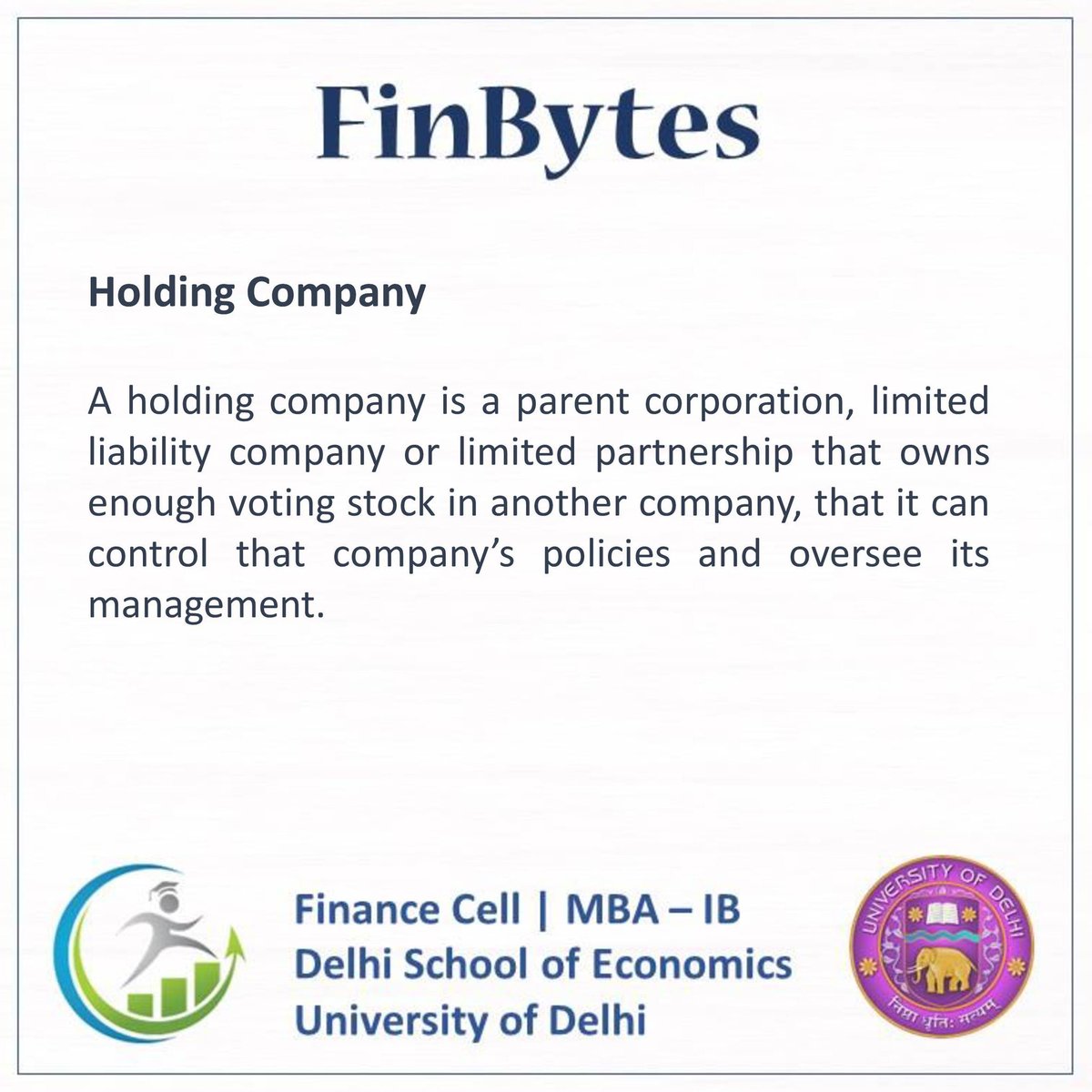 financecelldse's tweet photo. Finbytes 2019
Words of the day
#finance #dse #mba #bschool #financecell #financedictionary https://t.co/Poe887WWMF