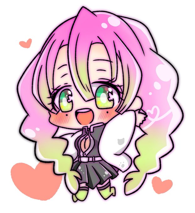 みさめさんがTwitterに投稿した甘露寺蜜璃(鬼滅の刃)のイラスト。