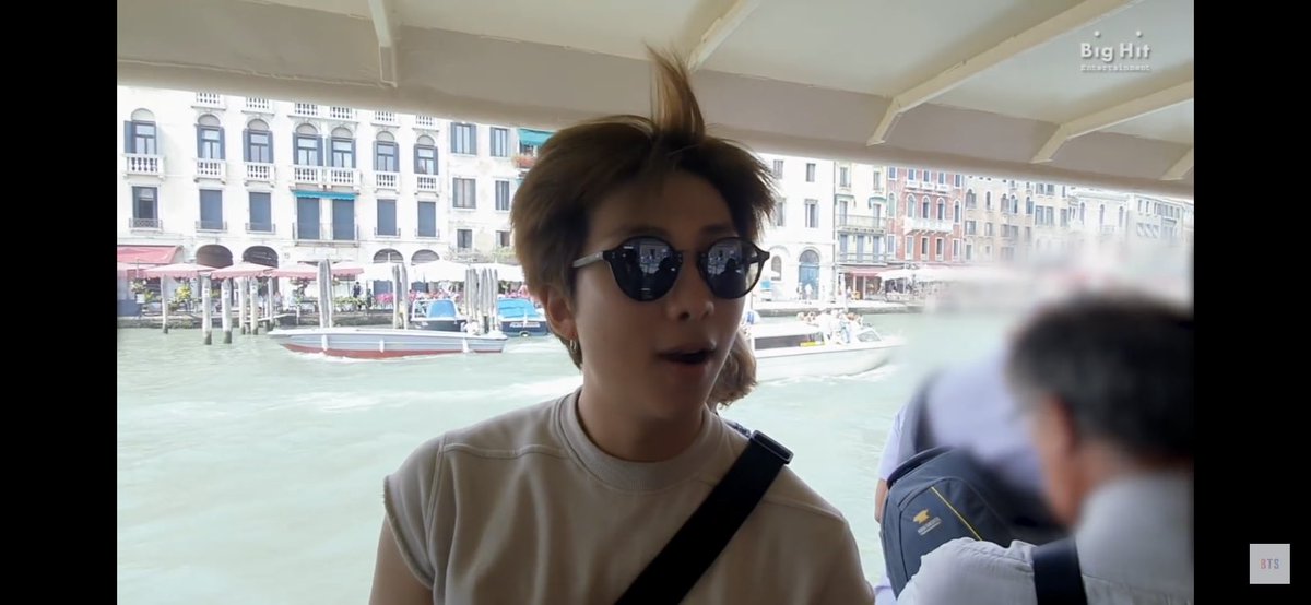 Joon & Co. take a ferry instead of a gondola because Joon knows how much those gondolas cost and was like, “Yeah, nah.”
