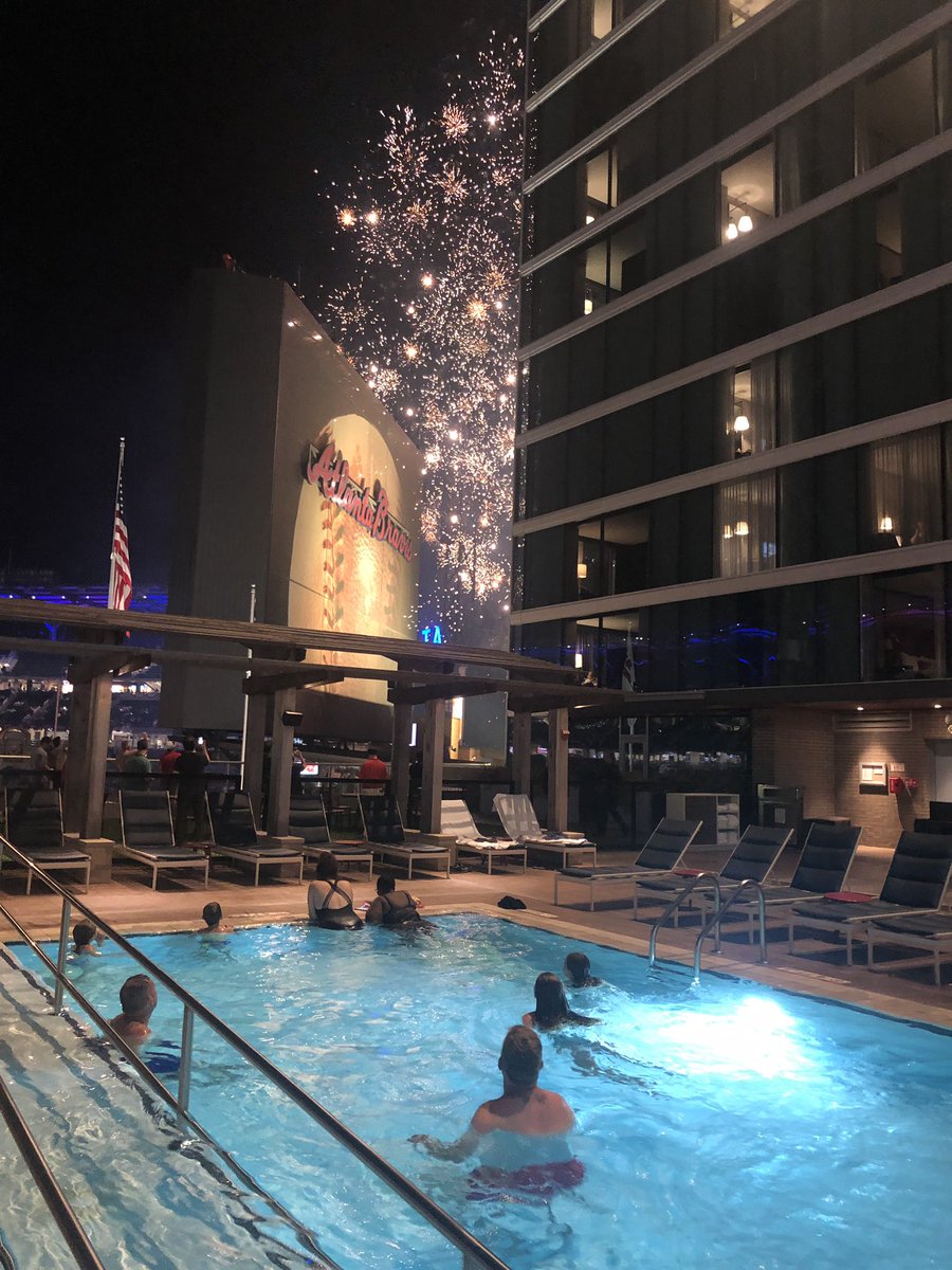 AmpFloyd's tweet image. We had to shake off the loss with some fireworks and swimming. Baseball is weird tho. Let’s flip the script today. #DBALB  @RotoWear