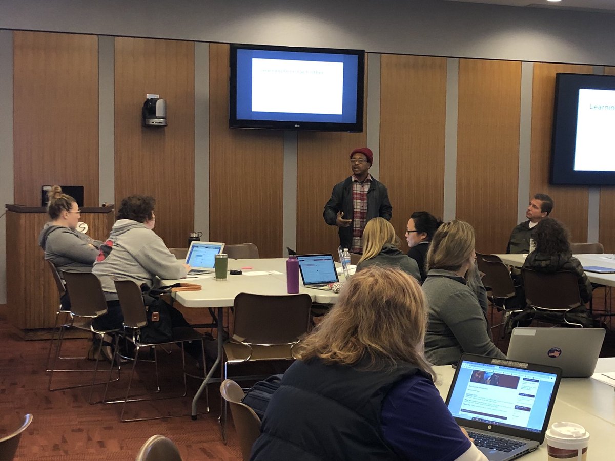 MPSQcomp's tweet photo. Supporting teacher leaders on the Equity &amp; Engagement teams. Morgan McDonald from Lucy Laney sharing about how to Bridge the Gap between home and school with our students! 
#mps #qcomp https://t.co/oGNUPY8nhr