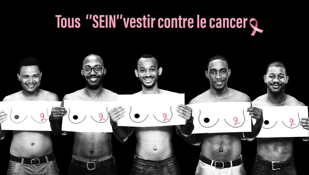 #ViedelaTeam

Les hommes de la #TeamWad font tomber  le haut pour la bonne cause .#OctoberRose🎀.