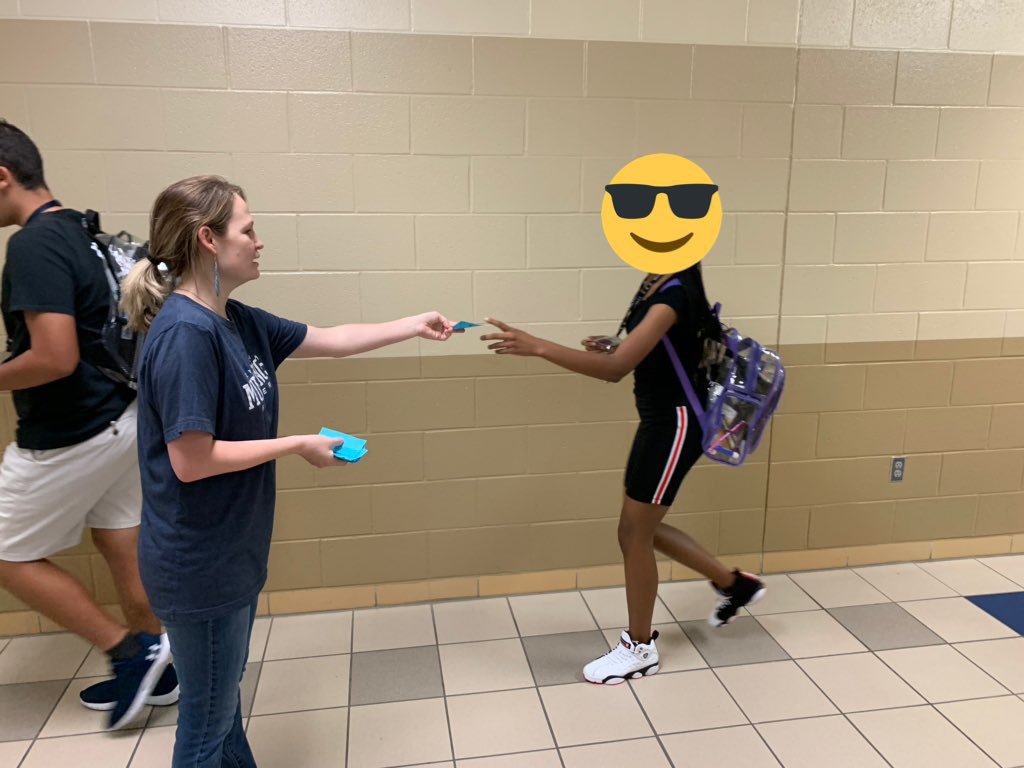 cyranchmath's tweet photo. Check out this positive reinforcement down the math hallway. @MrsRuthieFord with mustang bucks for those wearing their ID’s properly! @CyRanchHS @LisaMParliament @MLManess https://t.co/OBzQkjx5tE