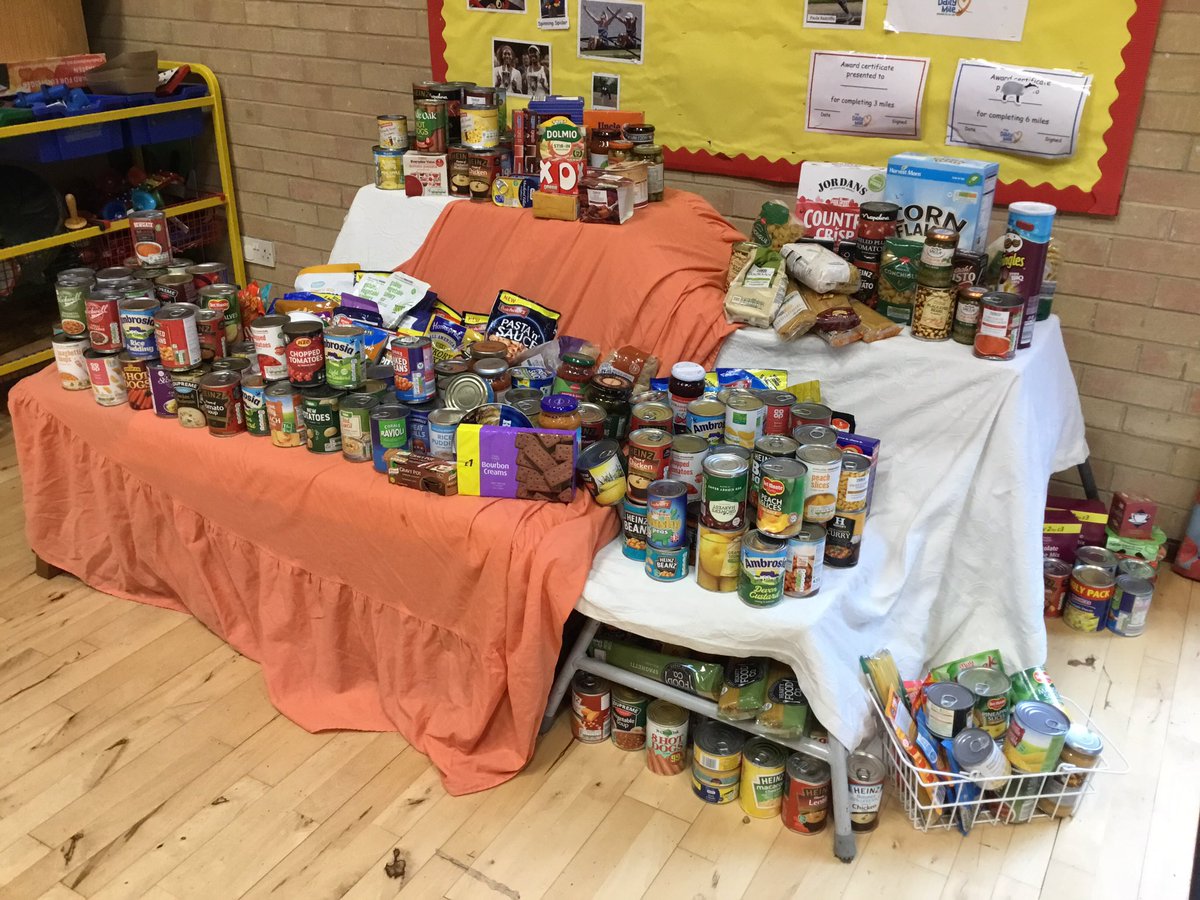 InfantFairfield's tweet photo. Harvest assembly with Canon Tom and donations to Beacon Foodbank https://t.co/WwUAIxjUxO