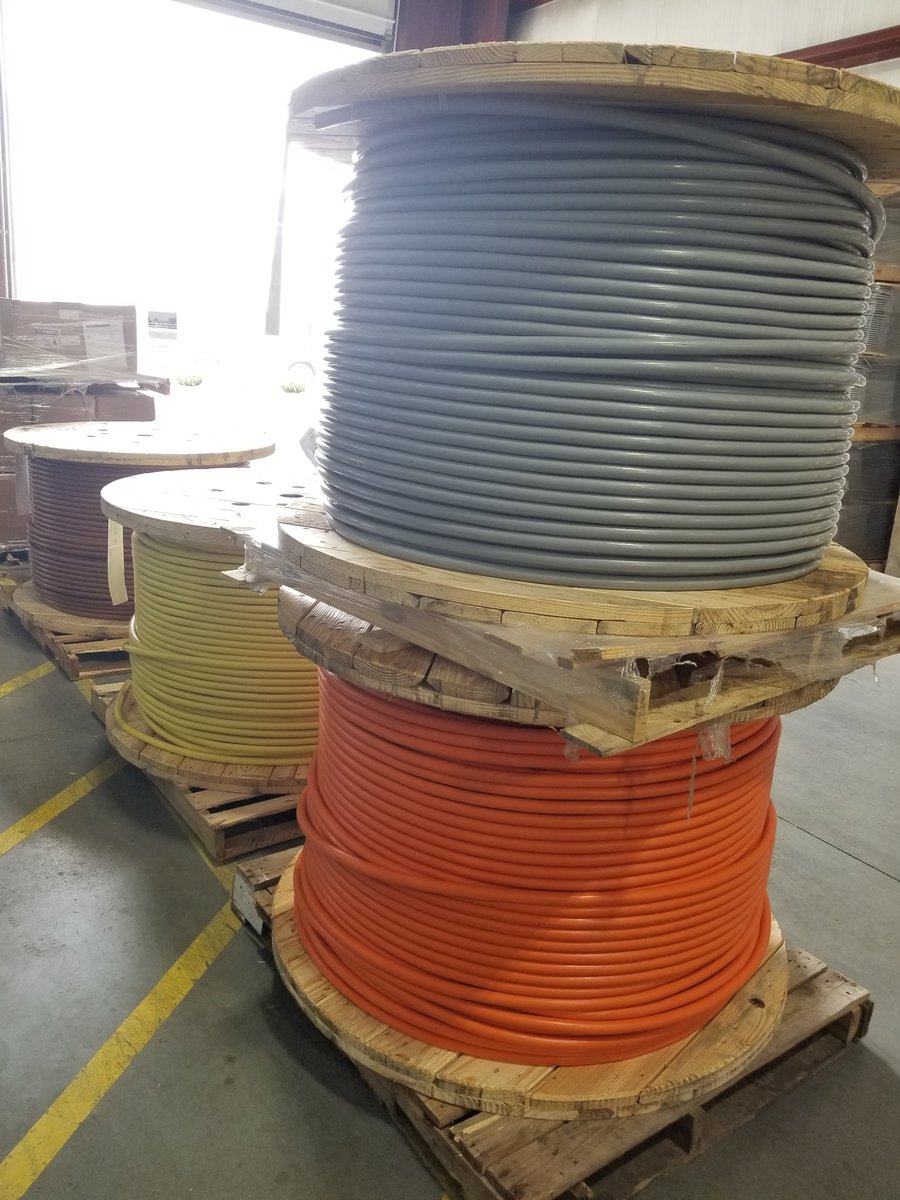 acewirecable's tweet photo. #HighVoltage #THHN
.
#AceWire #wire #cable #copper #buildingwire #warehouse #spools #electric #electricity #electricians #electrical #firealarmcable #luminarycable #Aluminum #mcpcs #XHHW #xlp #reels #trucks #fleet #ser #aluminumser #cat6 #cat6e #cat5 https://t.co/mGrGtDmEX2
