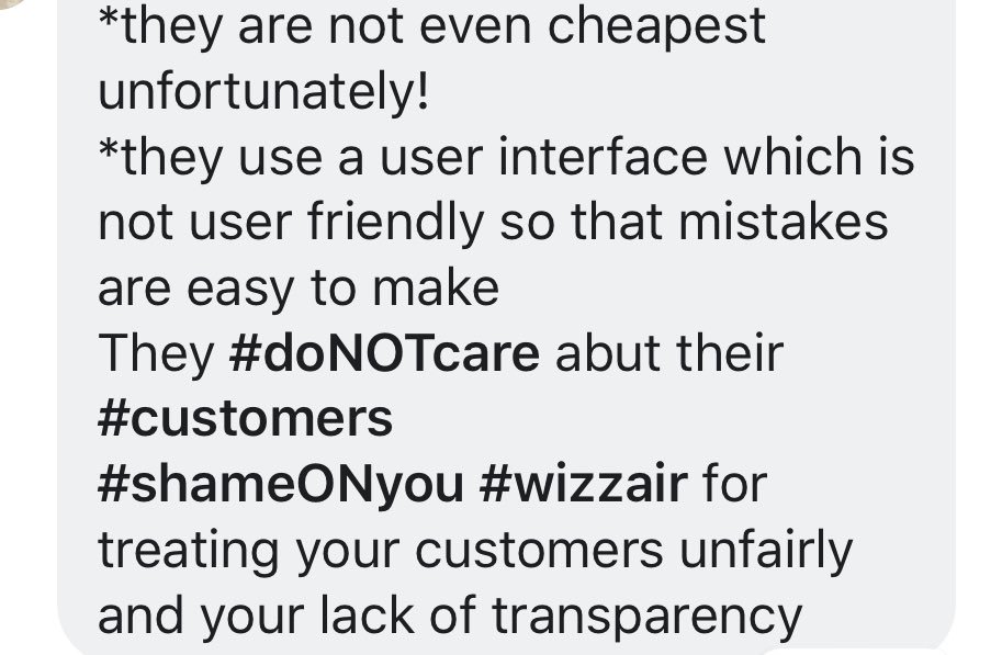 adinag16's tweet photo. #customersHAVErights @wizzair #shame on you https://t.co/LufrhEv9Aa
