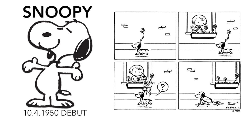 Charles M. Schulz Museum on Twitter "Snoopy first appeared in Peanuts 69 years ago today, on