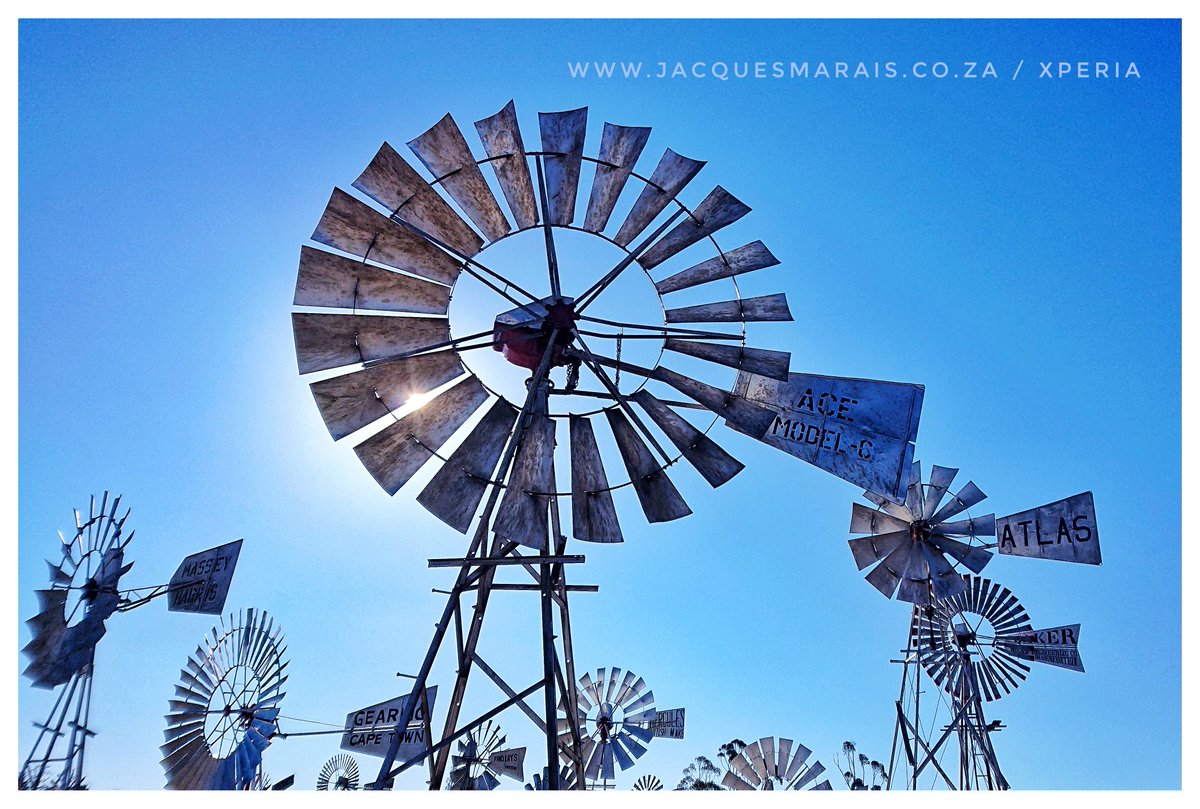 JacqMaraisPhoto's tweet photo. The humble #windpomp - invented by thirsty Persians - has been pomping for 1500 years. Go find your #Climax at #Loeriesfontein #FredTurner Museum in @NorthernCapeSA 😏 All photos on @SonyXperiaZA #Xperia10Plus // @visitNWC @ParkscapeSA @TribalTourist #sonyxperiaza #hellosonyza https://t.co/hZlsBlUjGA