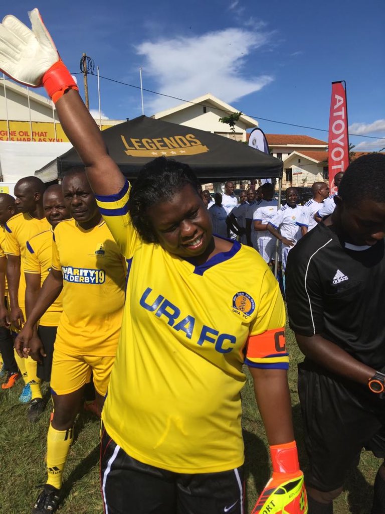 nimusiima's tweet photo. Uhm...might be better than De Gea. Here’s @URA_CG warming up for the #TaxDerby19 at @LegendsKla earlier today.
Remember, every goal is for the children of Bwama Primary School.
#TPAM19 https://t.co/ur1gwtwZ9Z