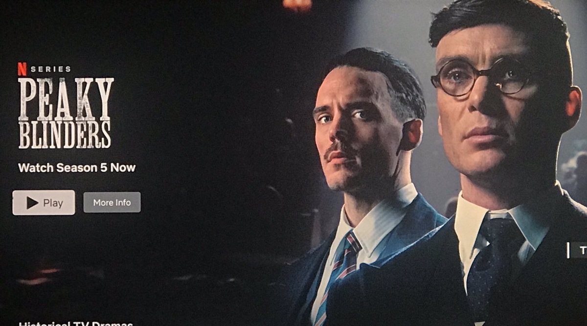 Guess I know how my day off will be spent.
#PeakyBlindersS5