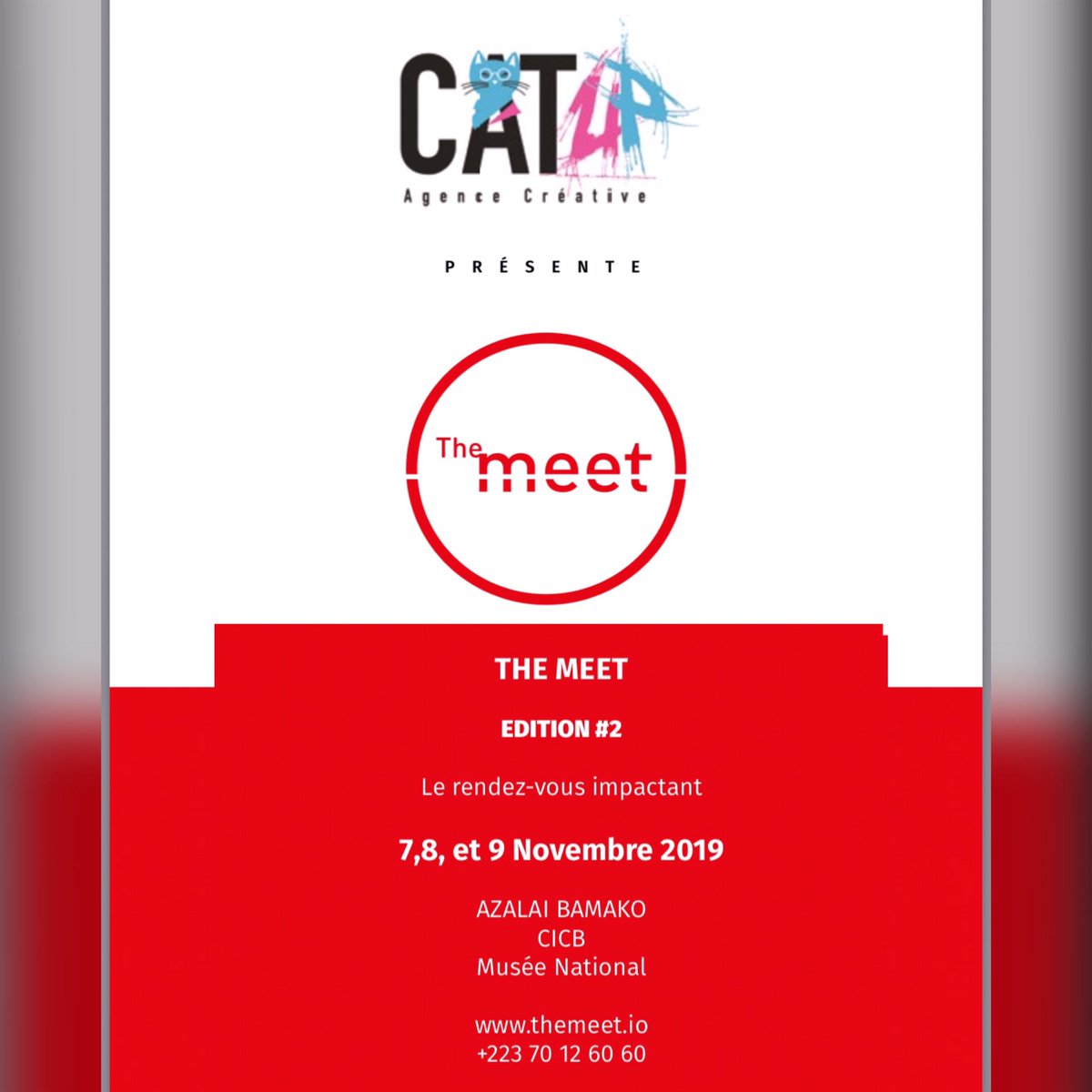 chaffeurvipmali's tweet photo. Hello family, venez découvrir ce week-end « Meet, le rendez-vous important ».

En partenariat avec ChauffeurVIP Mali.
Du 7, 8 au 9 Novembre 2019 à:
- AZALAI Hôtel 
- CICB
- Musée National

It will be Nice to be meet you #làoùvousvoulez https://t.co/bDQePNjIge