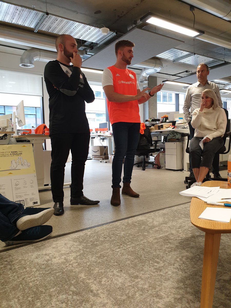The skipper and vice skipper <a href="/receiptswill/">Will Lawton</a> and <a href="/receipt_hadj/">Michael Hadjipourou</a> holding a keynote session: @ReceiptBankFC "The bigger picture"