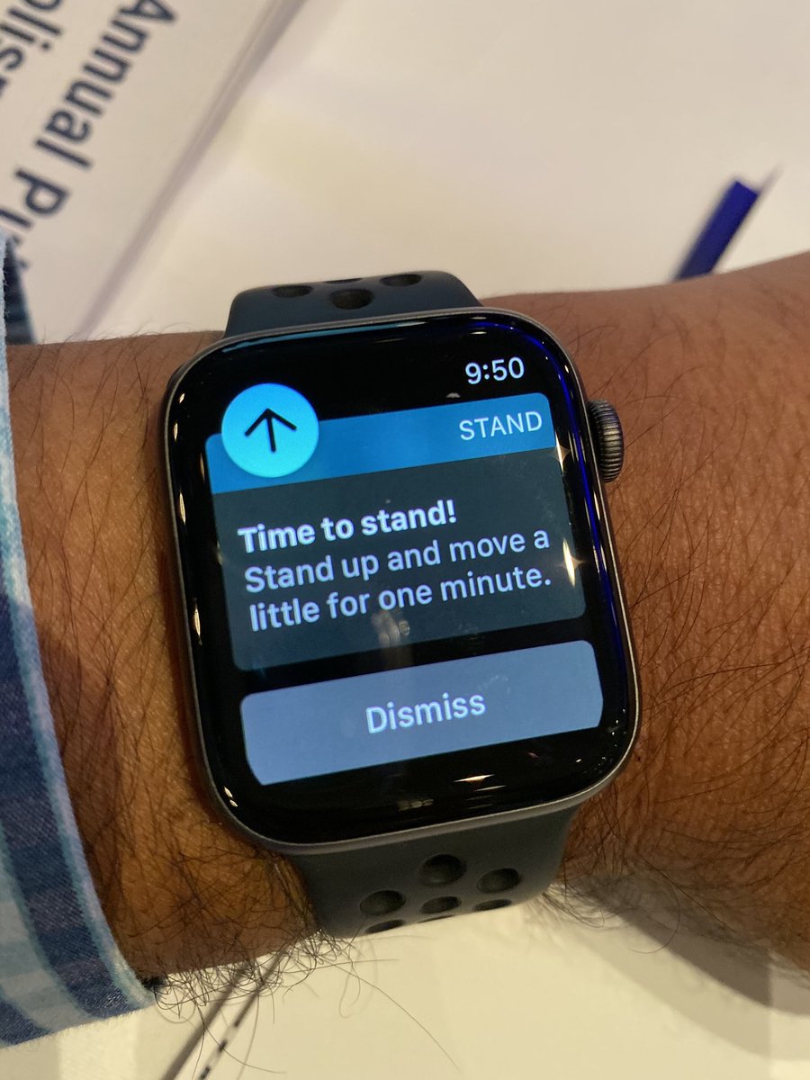 My ⁦<a href="/Apple/">Apple</a>⁩ iwatch reminding me about PE prevention at ⁦<a href="/PERTConsortium/">The PERT Consortium®</a>⁩ PE scientific symposium
